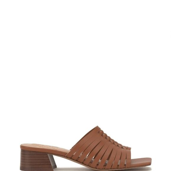 Vince Camuto Sawenna Block Heel Sandal in Warm Caramel Women's Size 10M - Picture 2 of 6